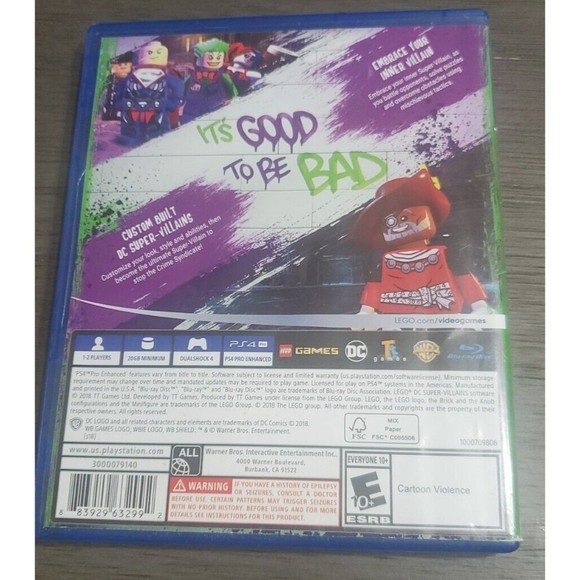 LEGO DC Supervillains - Sony PlayStation 4 PS4 2018 Great Condition - Picture 3 of 3